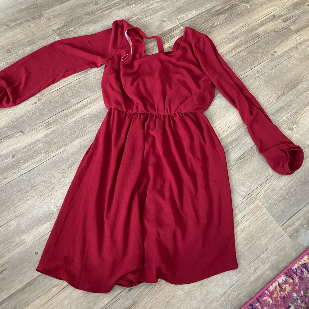 Red francescas dress